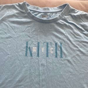 Kith baby blue t shirt. Worn once or twice in perfect condition